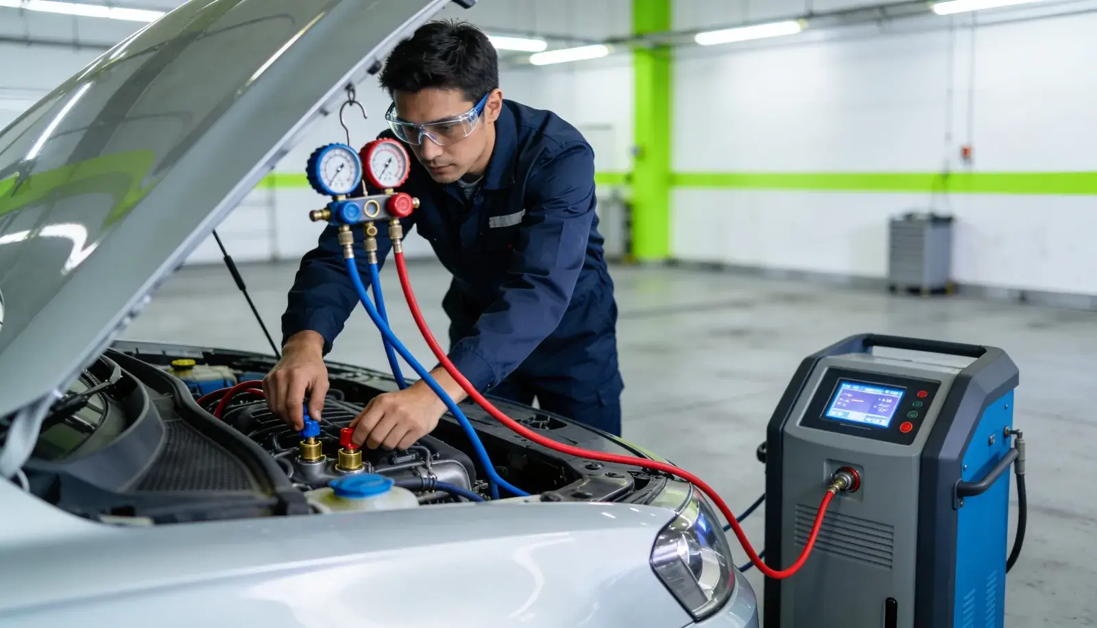 Oficina de ar condicionado automotivo da Cidade Automotiva em Vespasiano