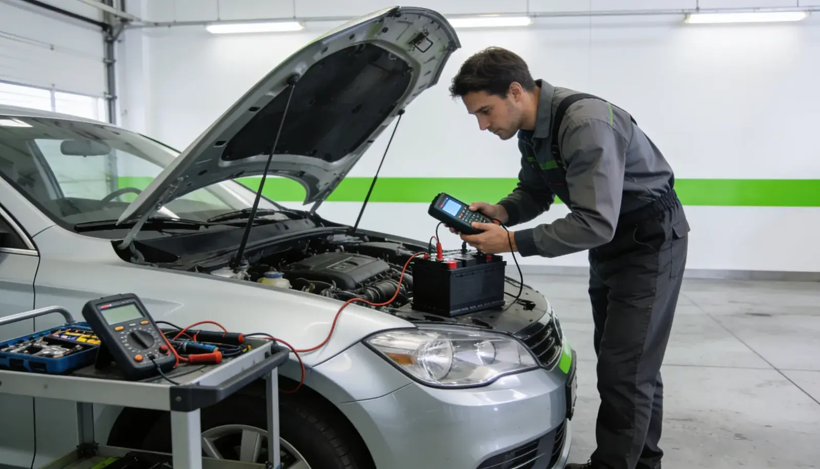 Bancada de diagnóstico elétrico automotivo da Cidade Automotiva